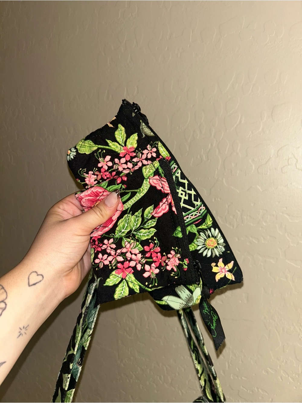 Vera Bradley Botanical Garden Wallet & Pouch Set